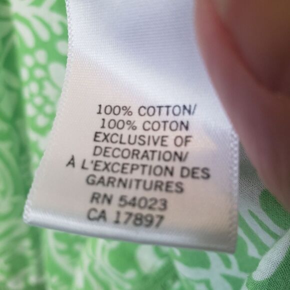 BANANA REPUBLIC FACTORY Tunic Coverup XL Lime & White - Picture 6 of 7